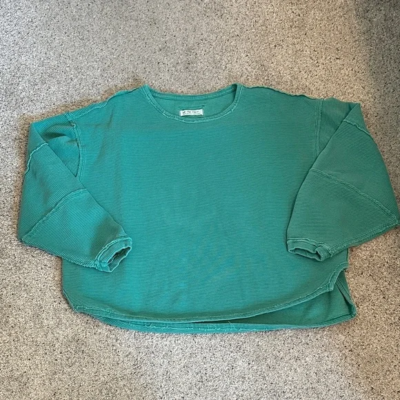 We The Free by Free People Eclipse Long-Sleeve ~ Emerald Green - Picture 6 of 10